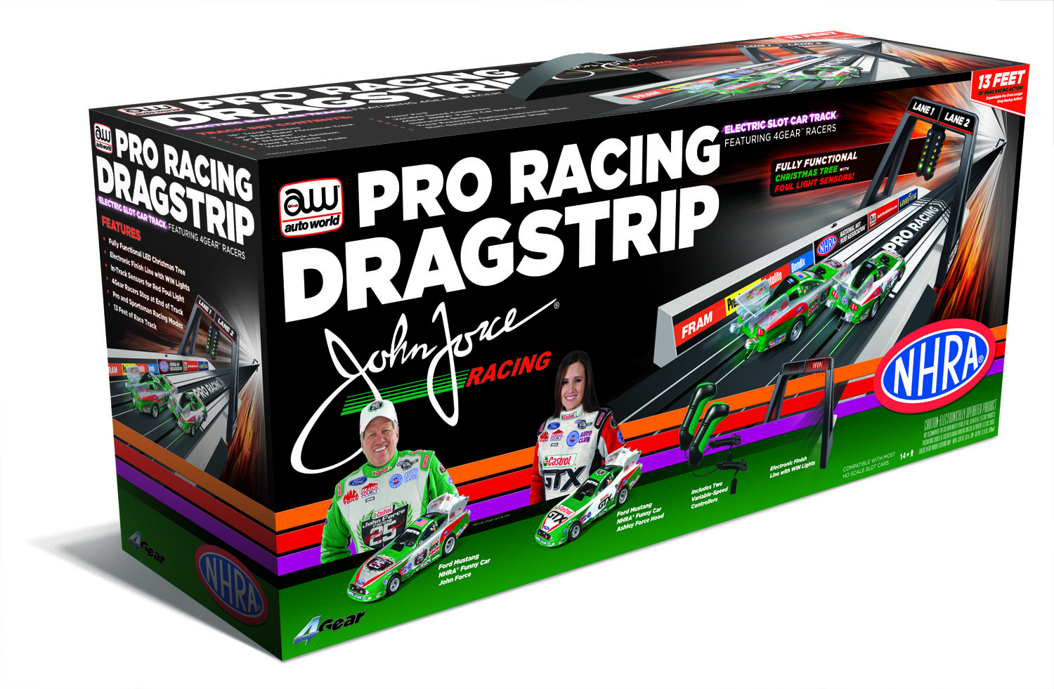 Auto world slot car drag racing track sets online