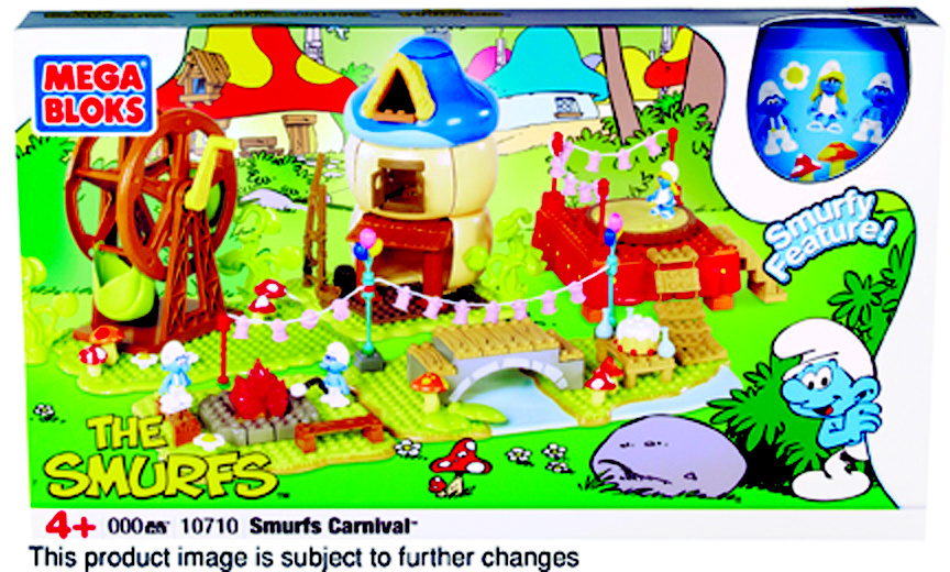 SEP101466 - MEGA BLOKS SMURFS LG PLAYSET CS - Previews World