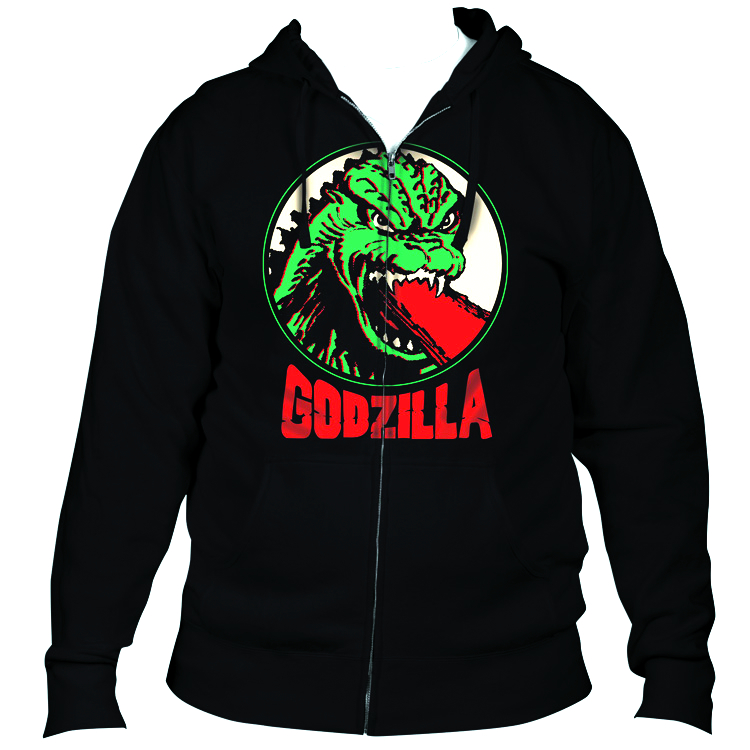 DEC101317 GODZILLA CIRCLE PORTRAIT ZIP UP HOODIE XXL Previews World