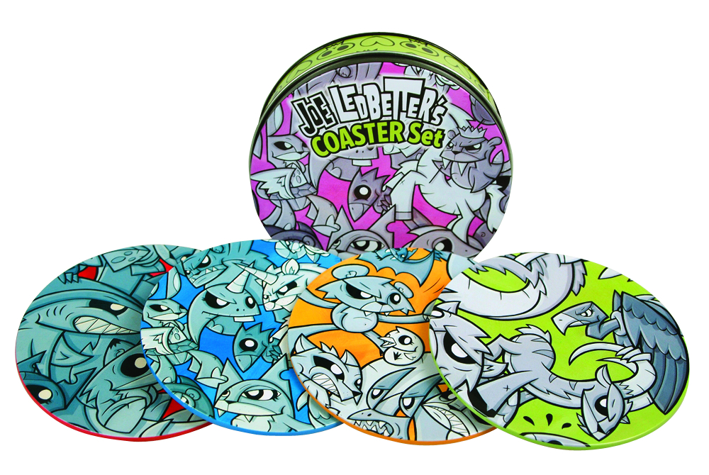 FEB111762 LEDBETTER COOL CREATURES TIN COASTER SET Previews World