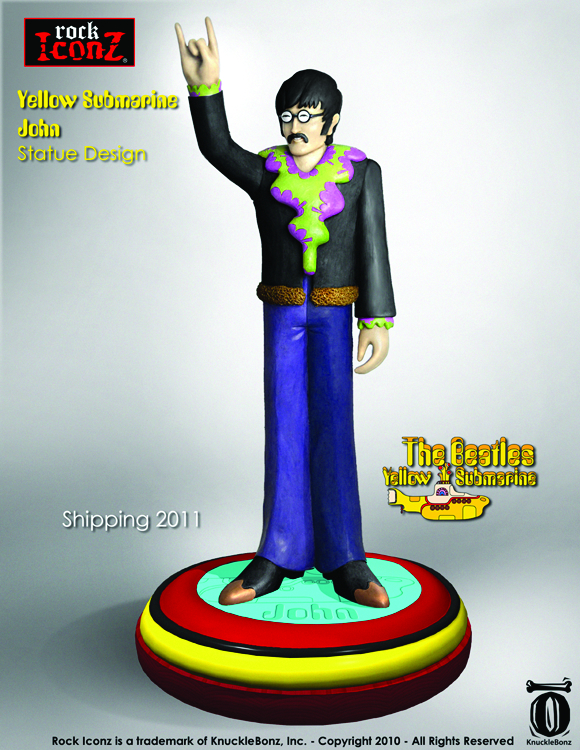 FEB111656 - ROCK ICONZ BEATLES YELLOW SUB JOHN LENNON STATUE 