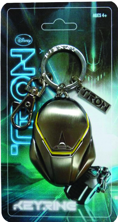 APR111967 TRON HELMET PEWTER KEYCHAIN Previews World