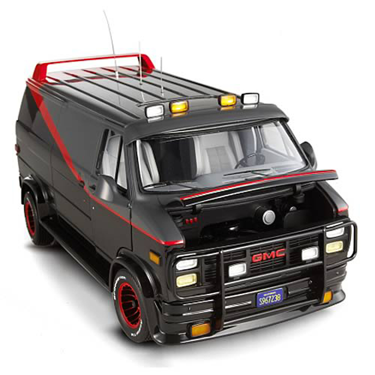 JAN118115 - HOT WHEELS ELITE 1/18 A-TEAM CLASSIC VAN - Previews World