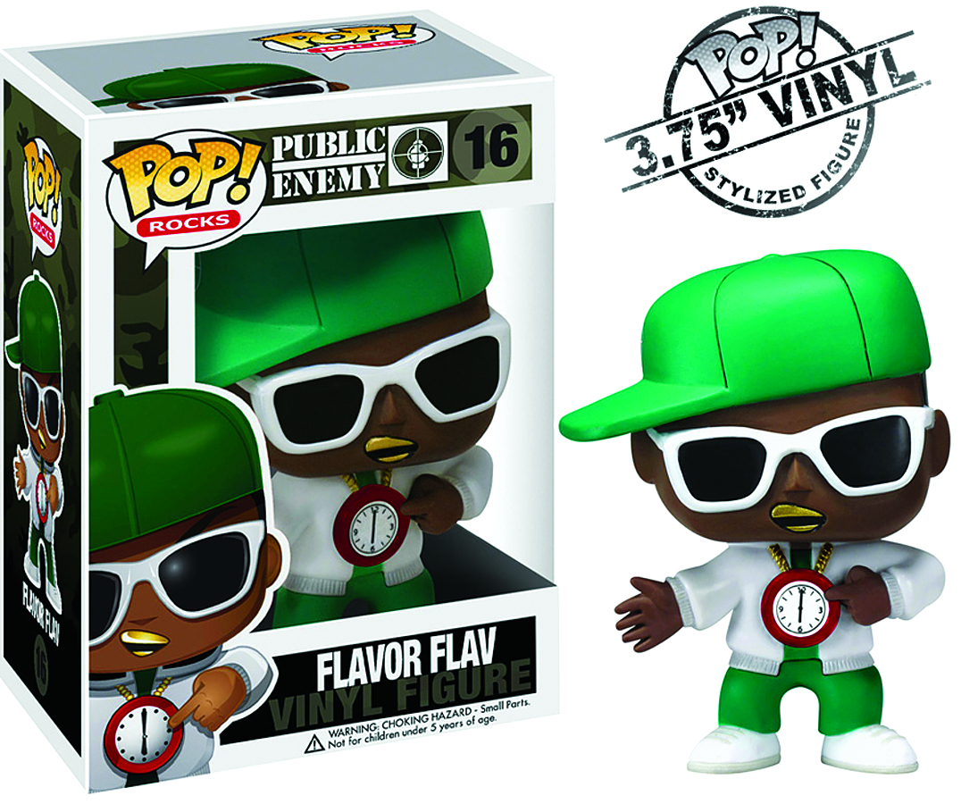 MAY111976 - POP PUBLIC ENEMY FLAVOR FLAV VINYL FIG - Previews World