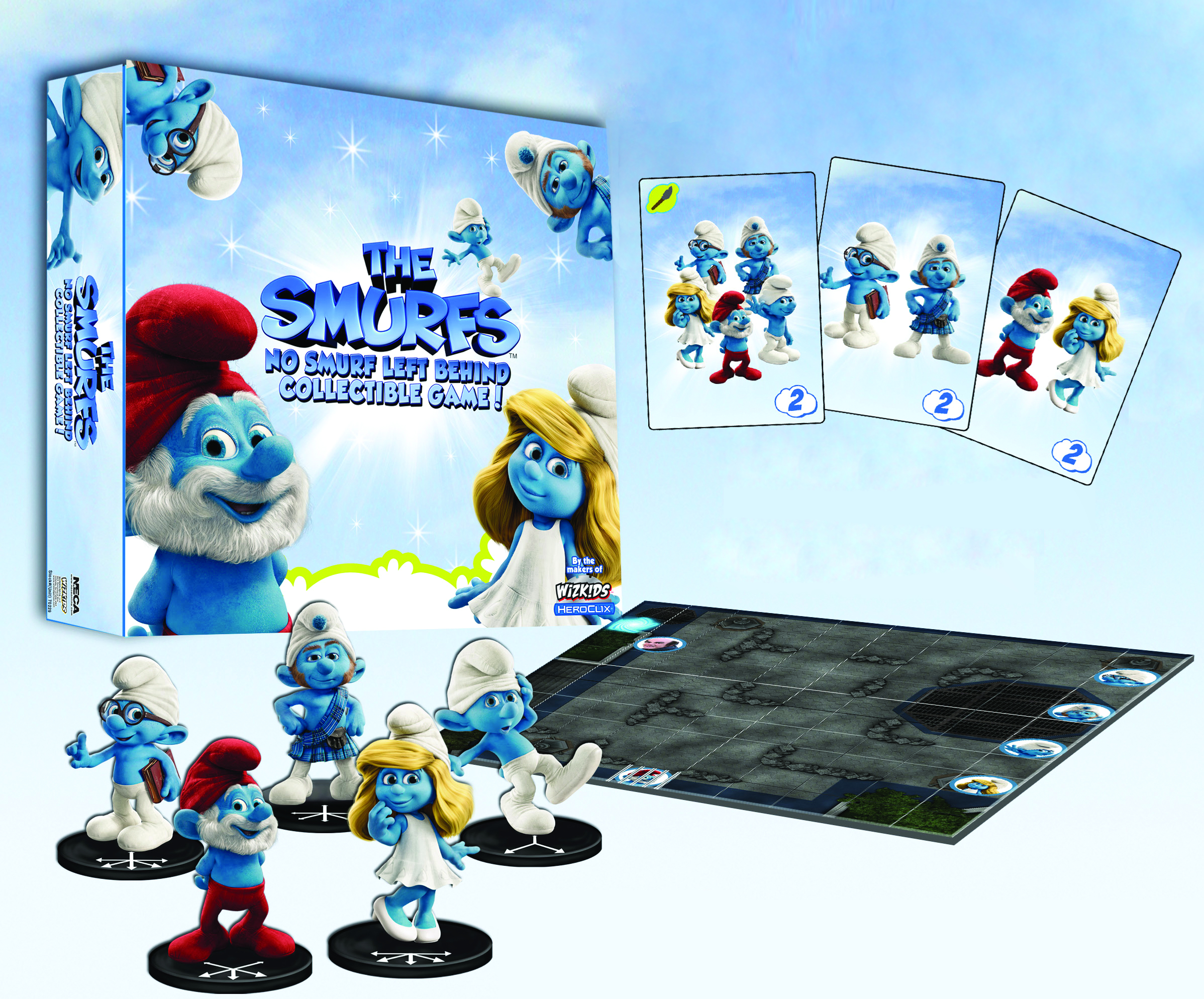 MAY112069 - SMURFS NO SMURF LEFT BEHIND BOARD GAME - Previews World