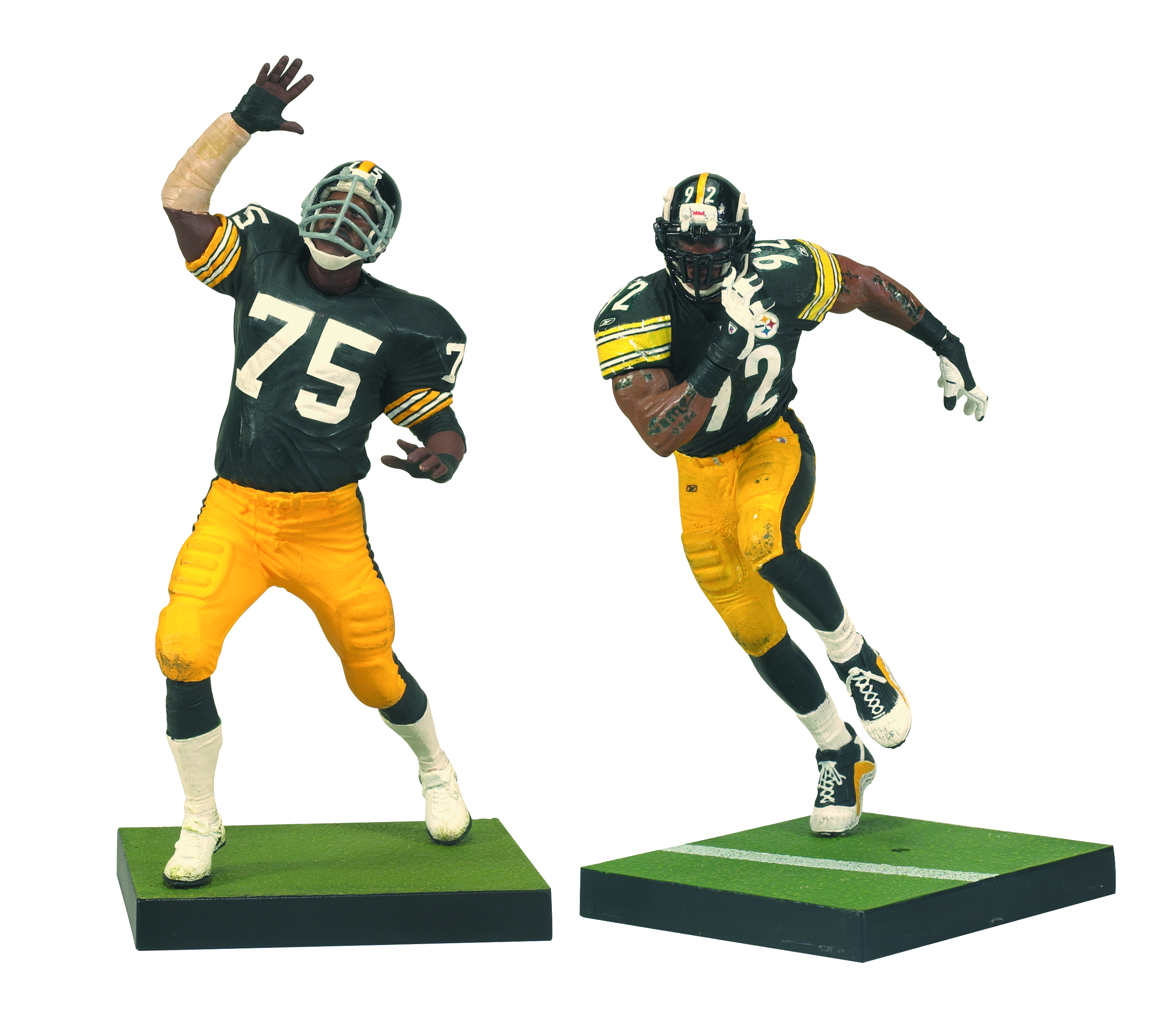 McFarlane NFL Sports Picks Football Mean Joe Greene & James Harrison Action  Figure 2-Pack 