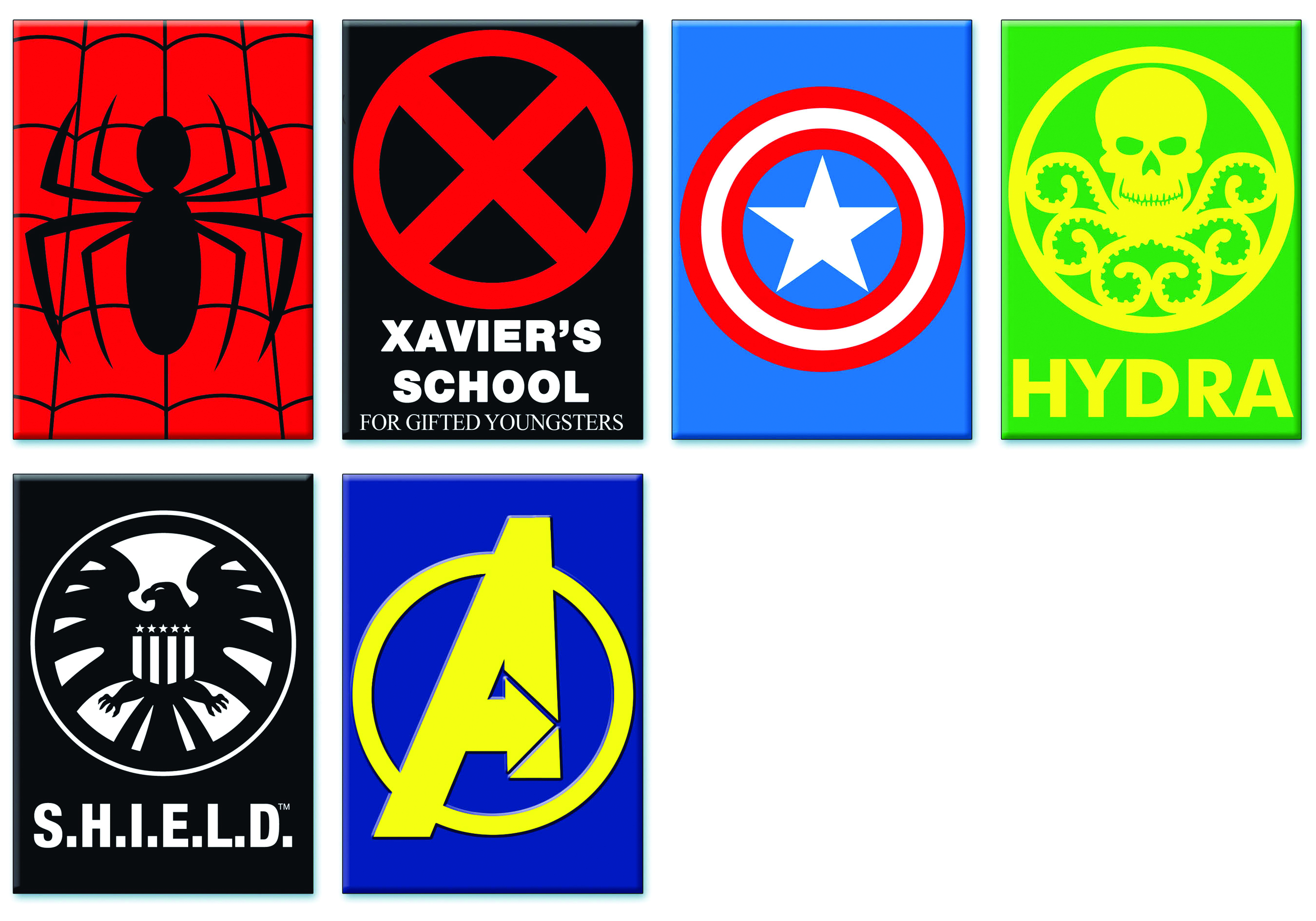 marvel characters logos