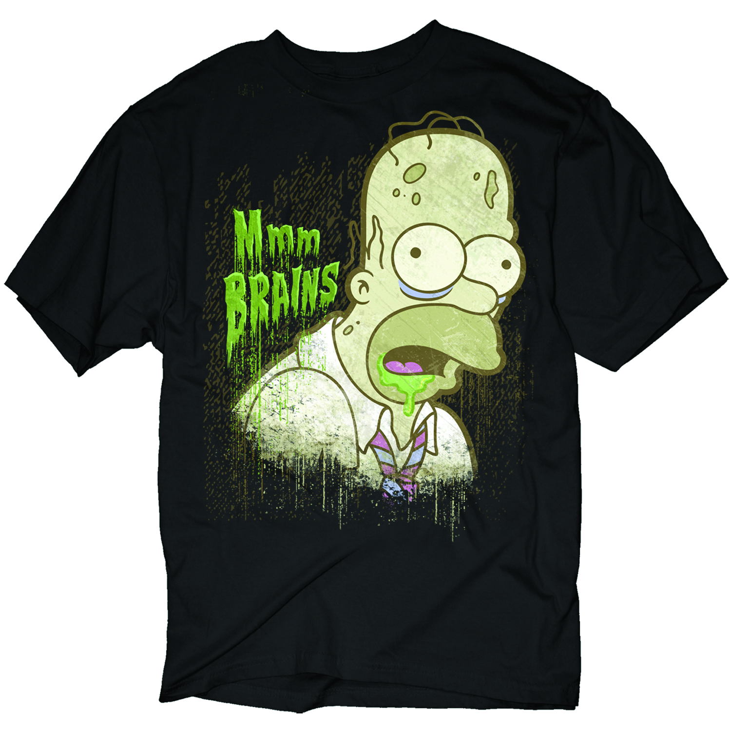 Jul111648 Simpsons Mmm Brains Blk Ts Xl Previews World