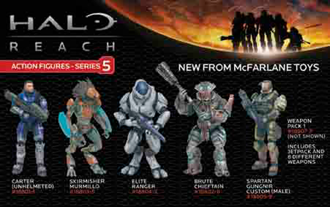 AUG110556 - HALO REACH SERIES 5 BRUTE CHIEFTAIN AF CS - Previews World