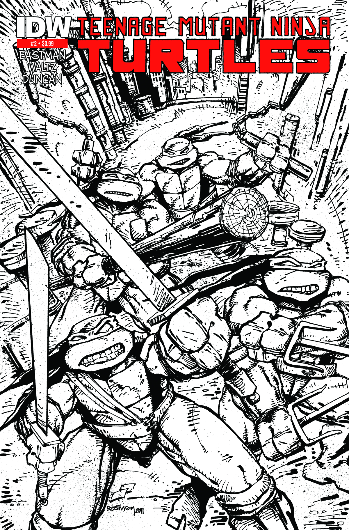 TMNT ONGOING #2 2ND PTG