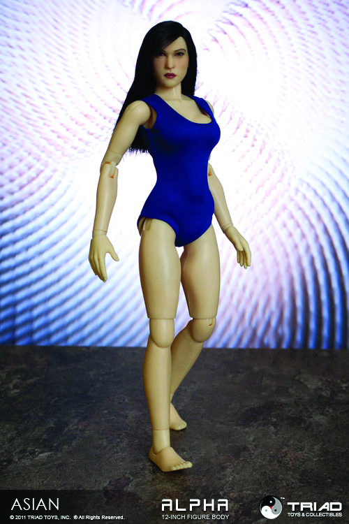 Alpha Triad Toys Female Action Figure Small Chest Headless Body 35