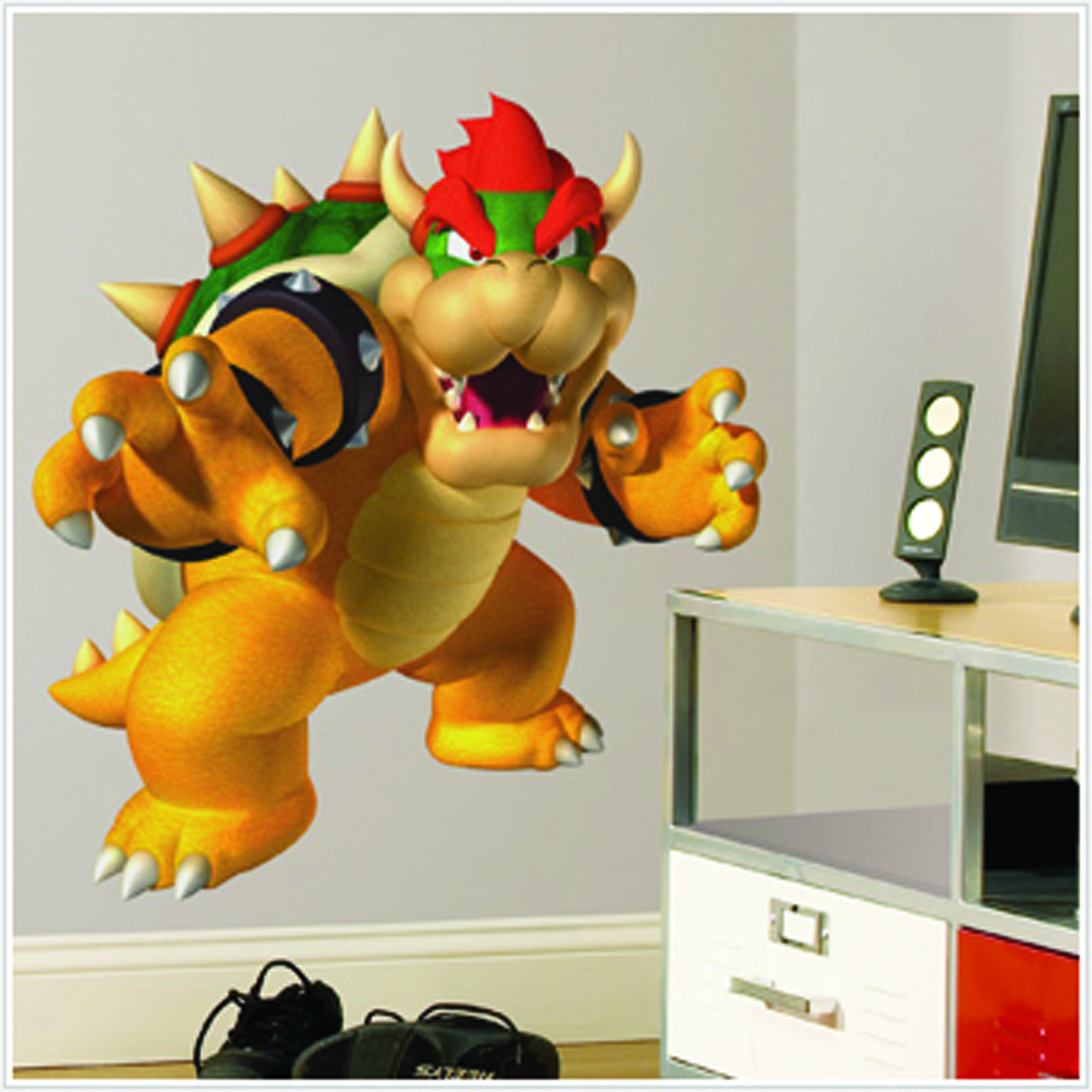 Mario Kart Vinyl Decal Wall Sticker Mario & Bowser