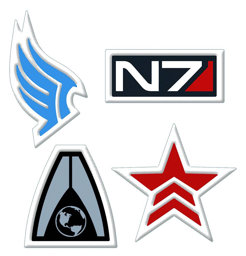 MASS EFFECT N7 LOGO EMBROIDERED PATCH (NOV110057)