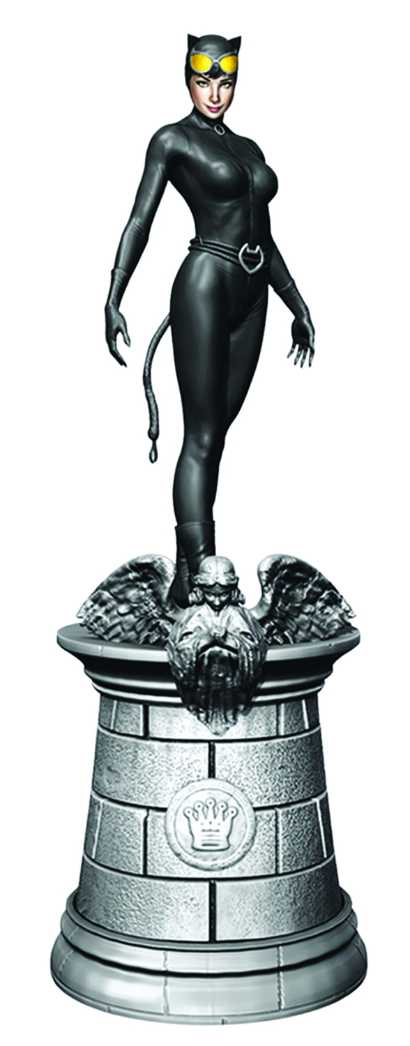 DEC111286 - DC SUPERHERO CHESS FIG COLL MAG #5 CATWOMAN WHITE