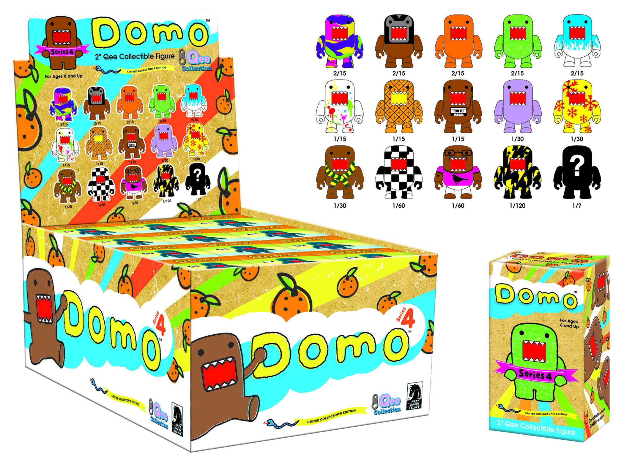 DOMO QEE SERIES 4 MYSTERY DISPLAY CASE