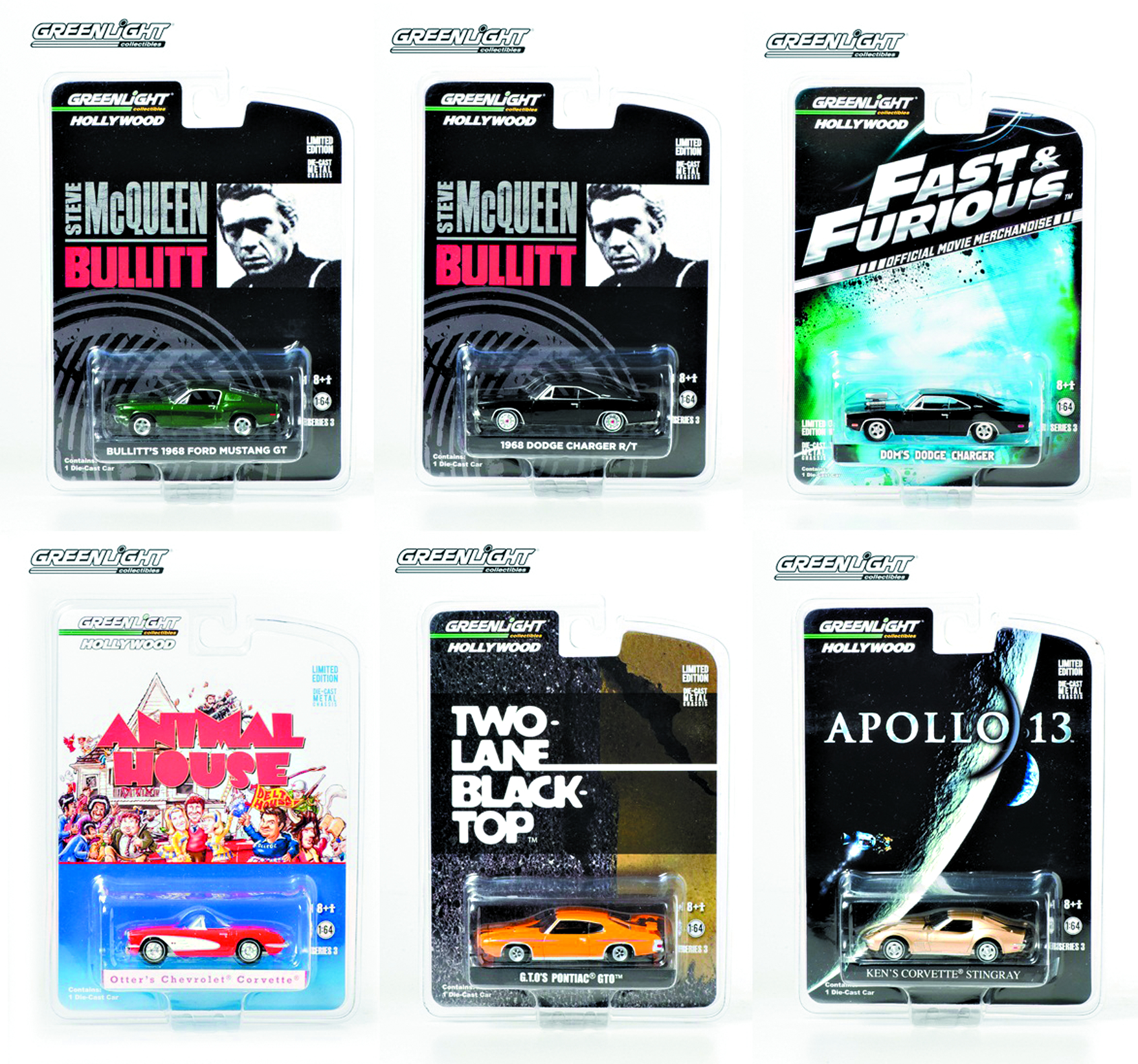 SEP238467 - HOLLYWOOD SERIES 41 1/64 SCALE 6 PACK CAR ASST (Net) - Previews  World