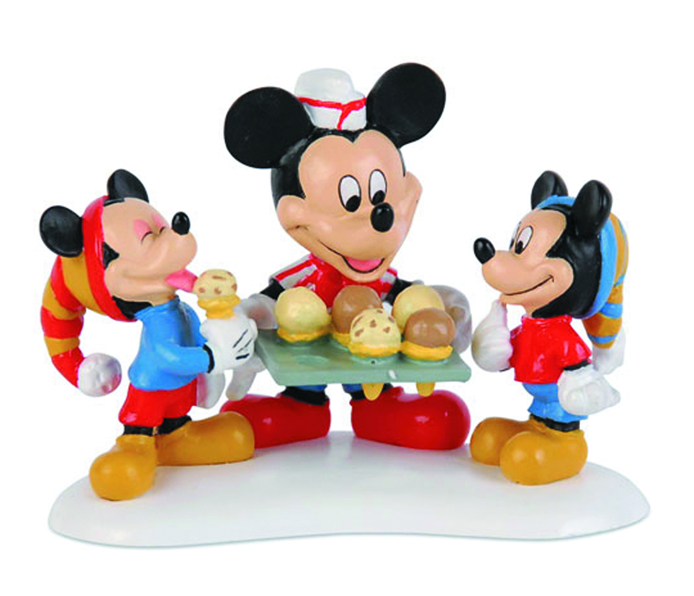 JUN122164 - DISNEY MICKEY XMAS VILLAGE SERVING ICE CREAM