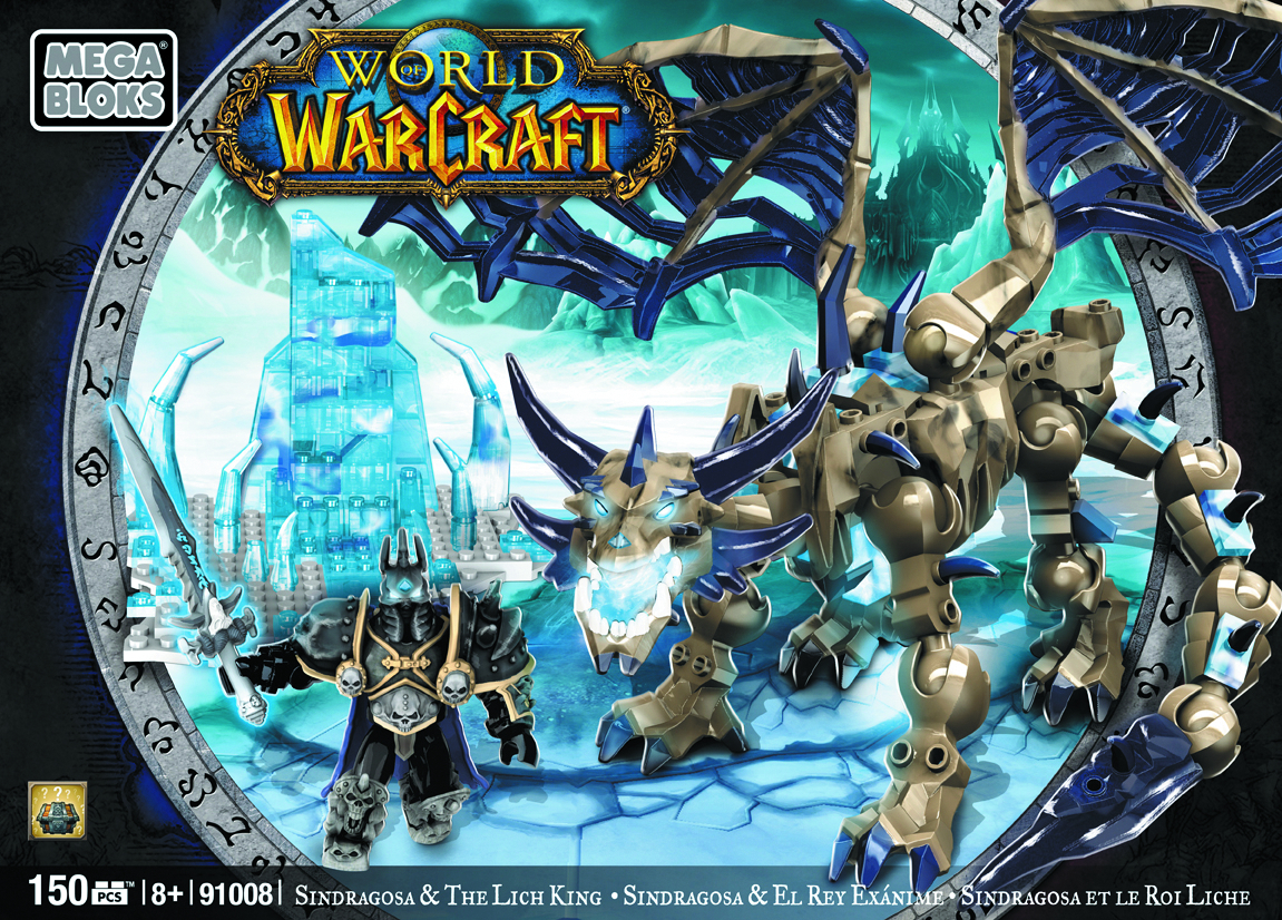 JUN121894 - MEGA BLOKS WOW ARTHAS & SINDRAGOSA SET - Previews World