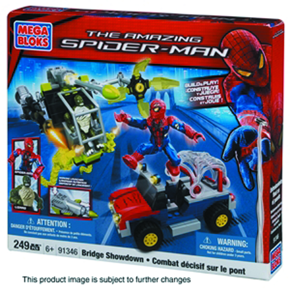 JUN121864 - MEGA BLOKS SPIDER-MAN 4 BRIDGE SHOWDOWN SET - Previews World