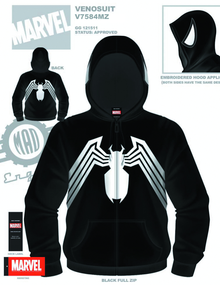 Marvel venom hoodie hotsell