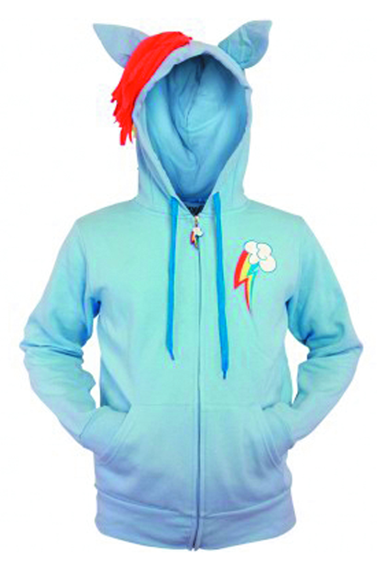 FEB138338 MY LITTLE PONY RAINBOW DASH CUTIE HOODIE SM Previews World