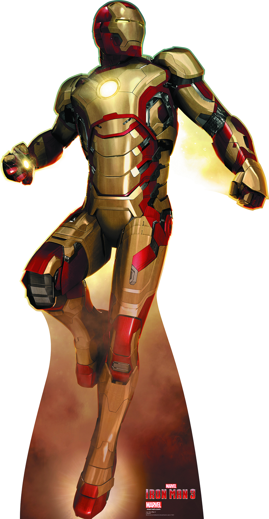 Iron man deals hovering figure