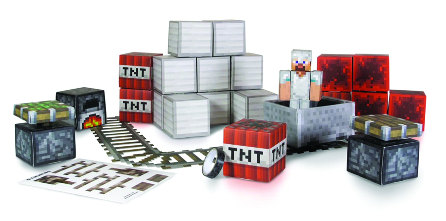 minecraft blocks papercraft tnt