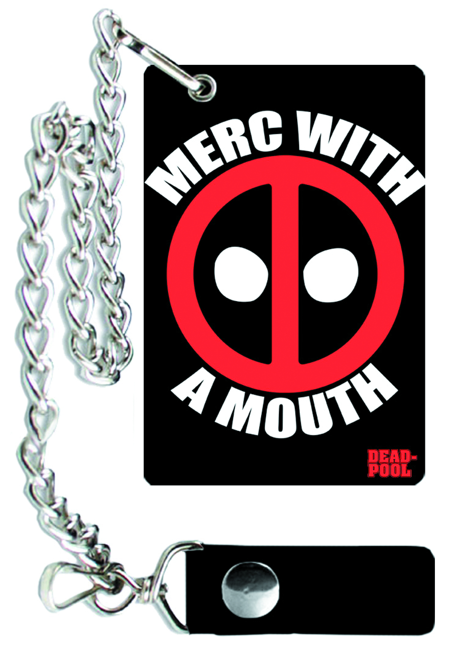 JUL132172 DEADPOOL MERC WITH A MOUTH CHAIN WALLET Previews World