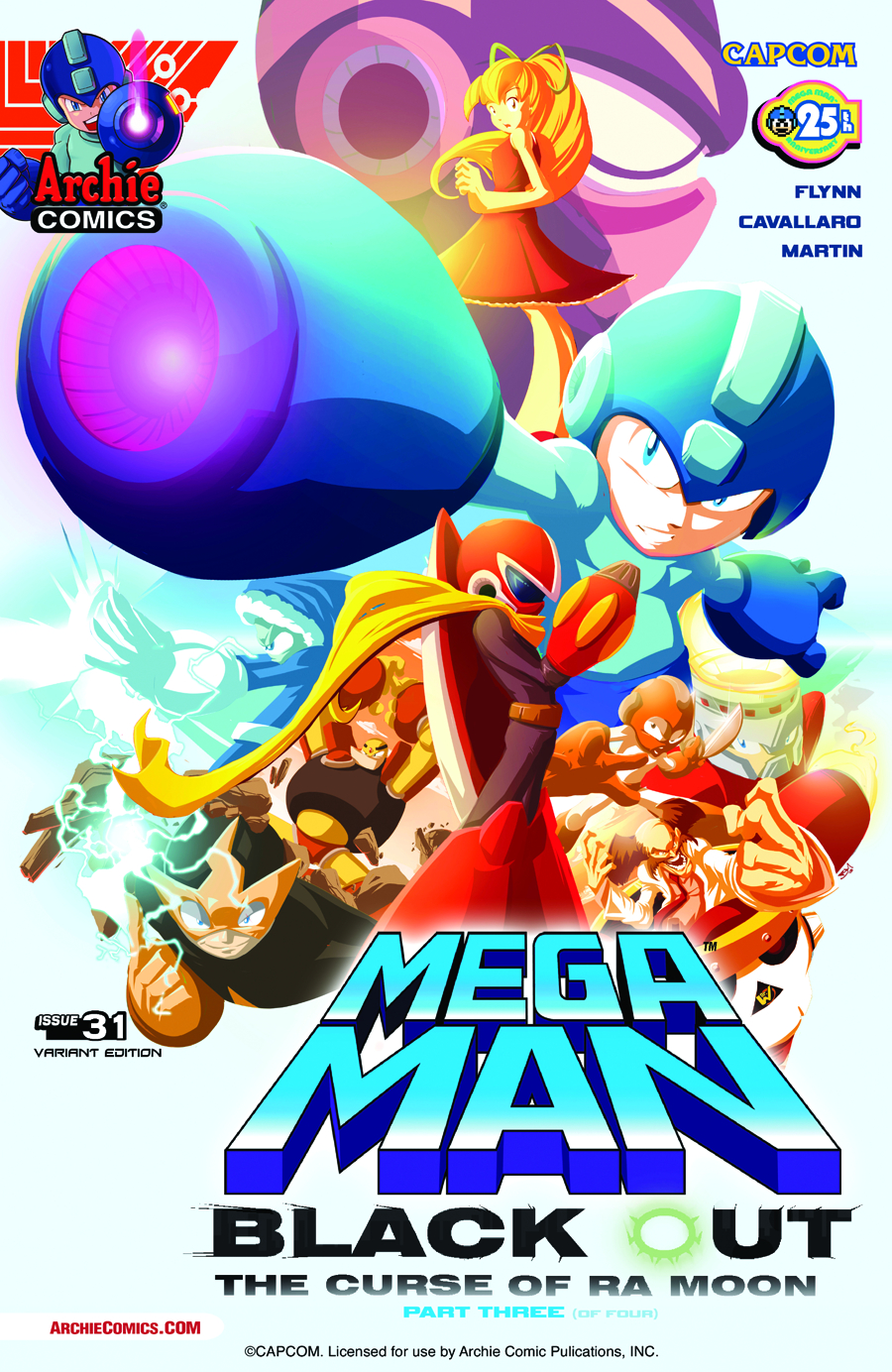 AUG131000 - MEGA MAN #31 MOVIE POSTER VAR CVR - Previews World