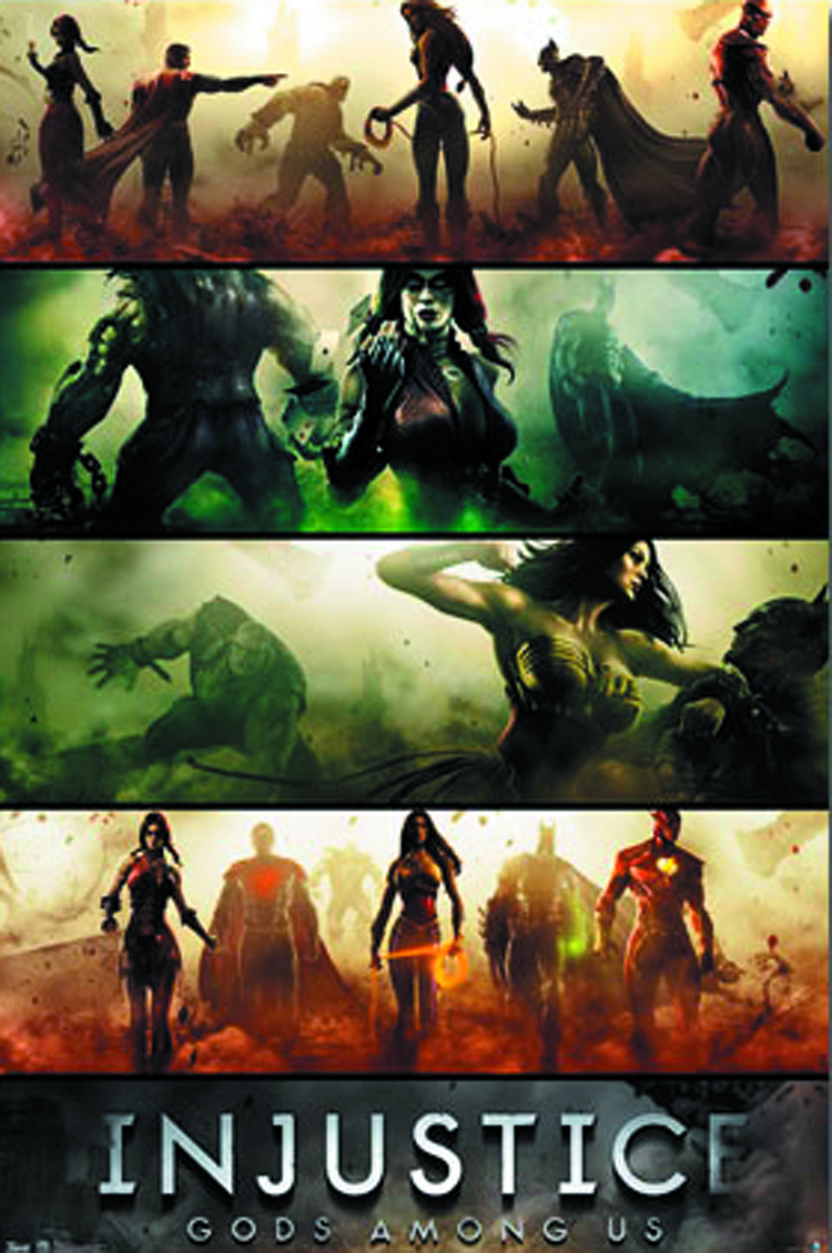 AUG132380 INJUSTICE BANNERS 22X34 POSTER Previews World