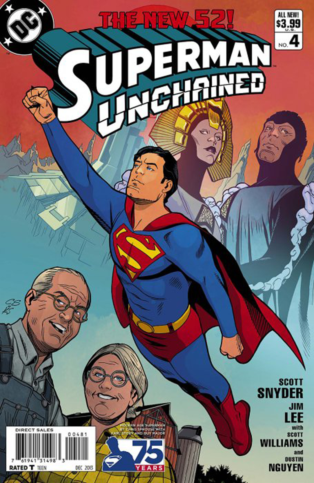 SUPERMAN UNCHAINED #4 75TH ANNIV VAR ED MODERN AGE