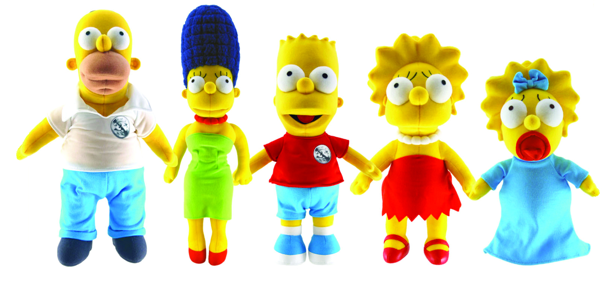 The simpsons plush clearance dolls