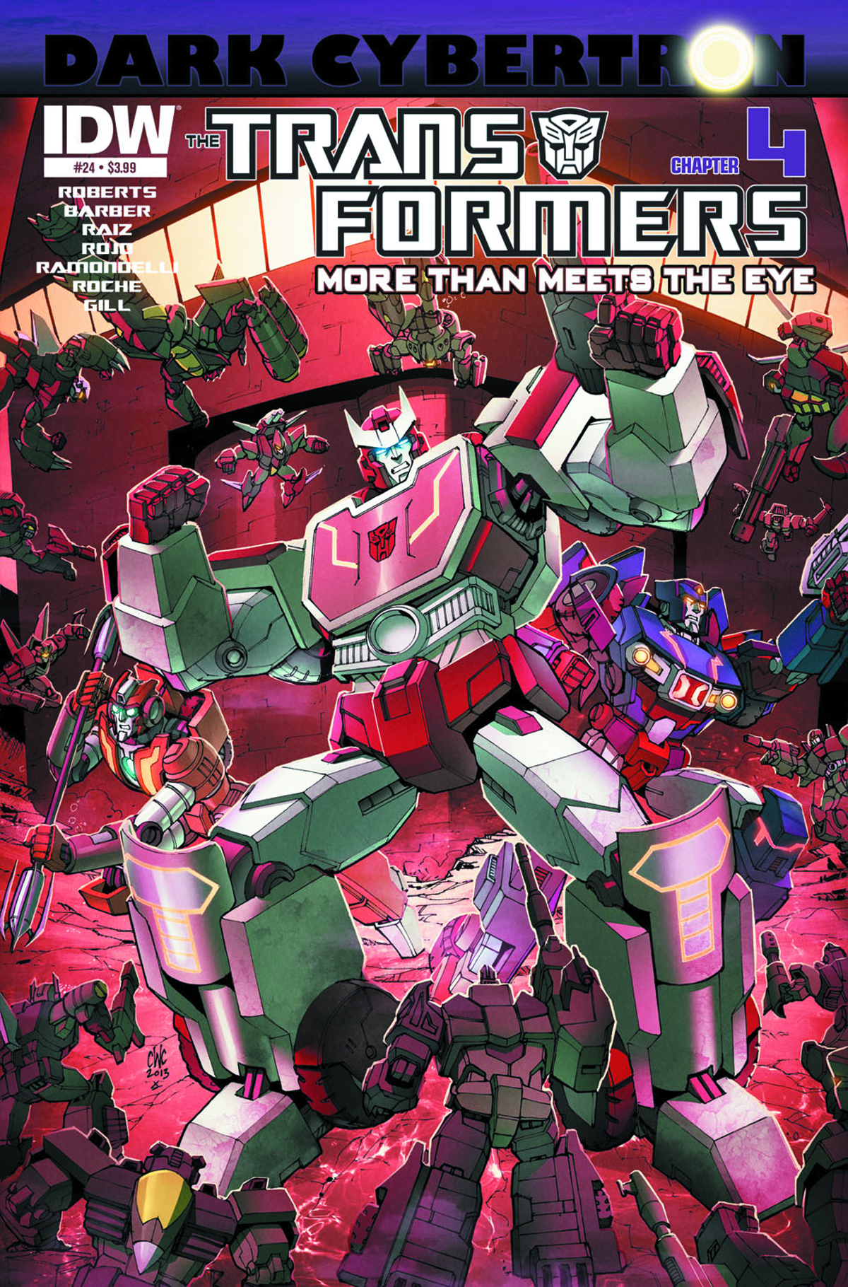 OCT130385 - TRANSFORMERS ROBOTS IN DISGUISE #24 DARK CYBERTRON