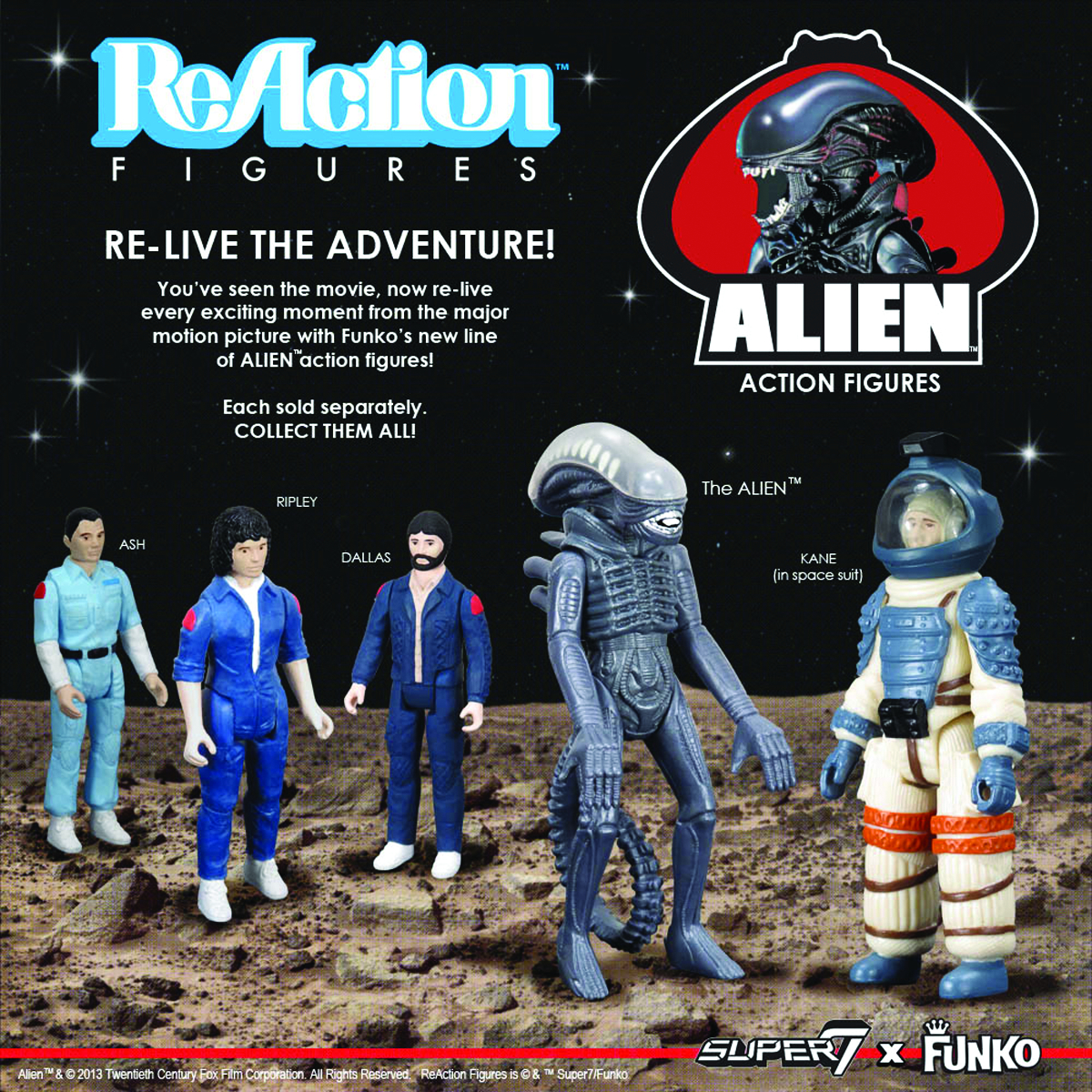 Alien 4 Inch Action Figure ReAction Series - Ripley