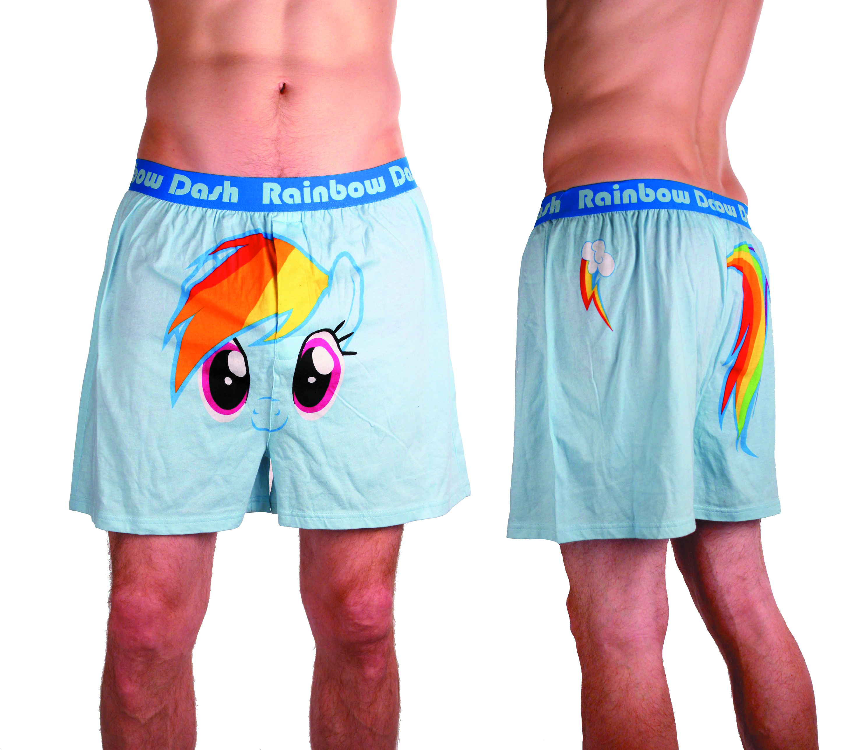 DEC131797 - MLP RAINBOW DASH FACE MENS BOXER SHORTS MED - Previews