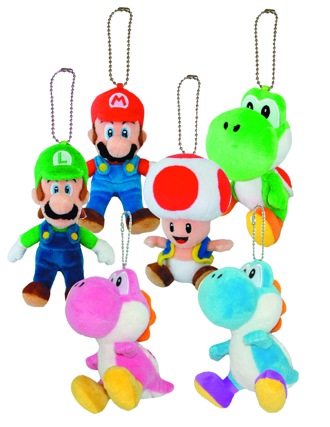 JAN141987 - SUPER MARIO BROS 5IN PLUSH KEYCHAIN ASST - Previews World