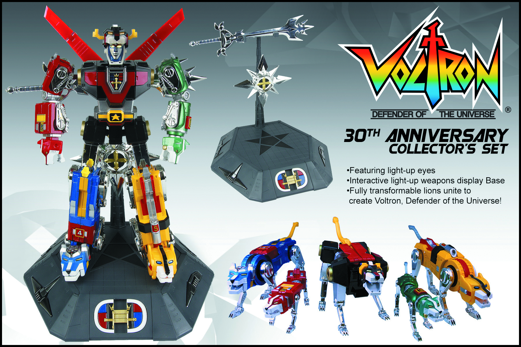 Toynami voltron 30th anniversary new arrivals