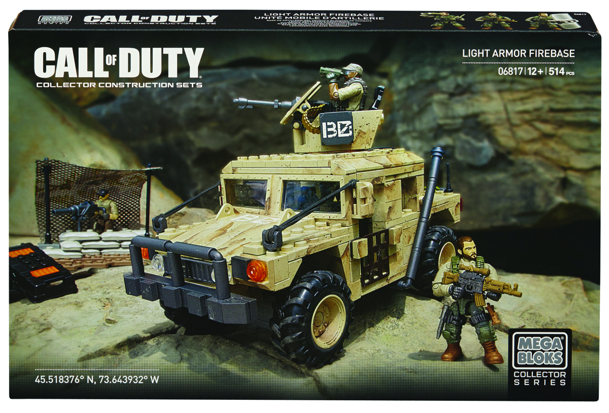 FEB142190 - MEGA BLOKS CALL OF DUTY LT ARMOR FIREBASE SET