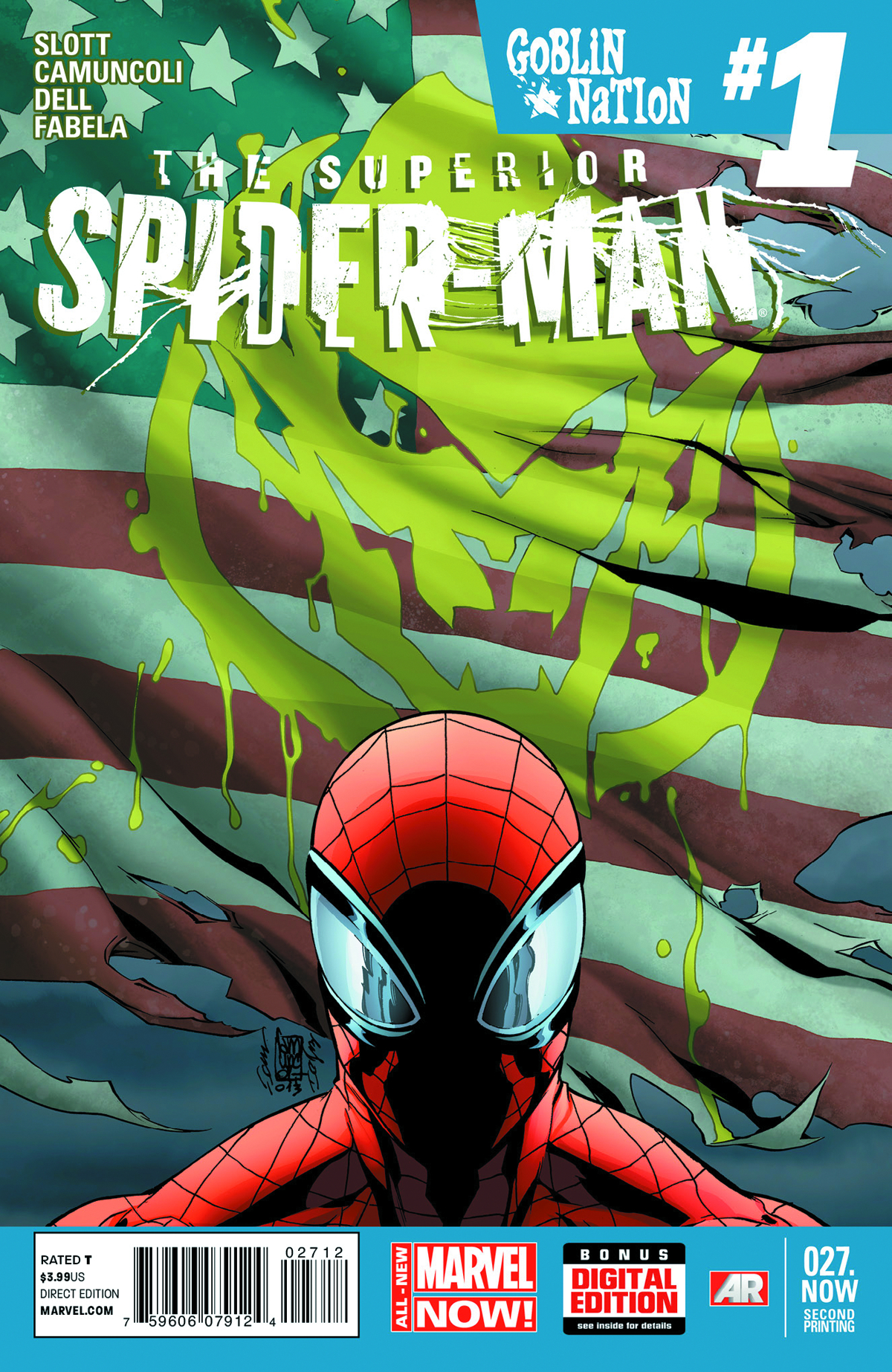 SUPERIOR SPIDER-MAN #27.NOW 2ND PTG CAMUNCOLI VAR ANMN (PP #