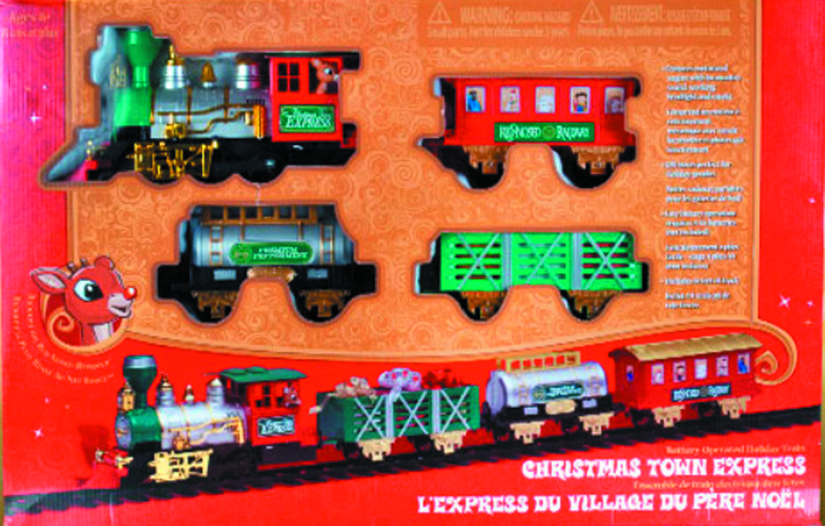 rudolph christmas train set