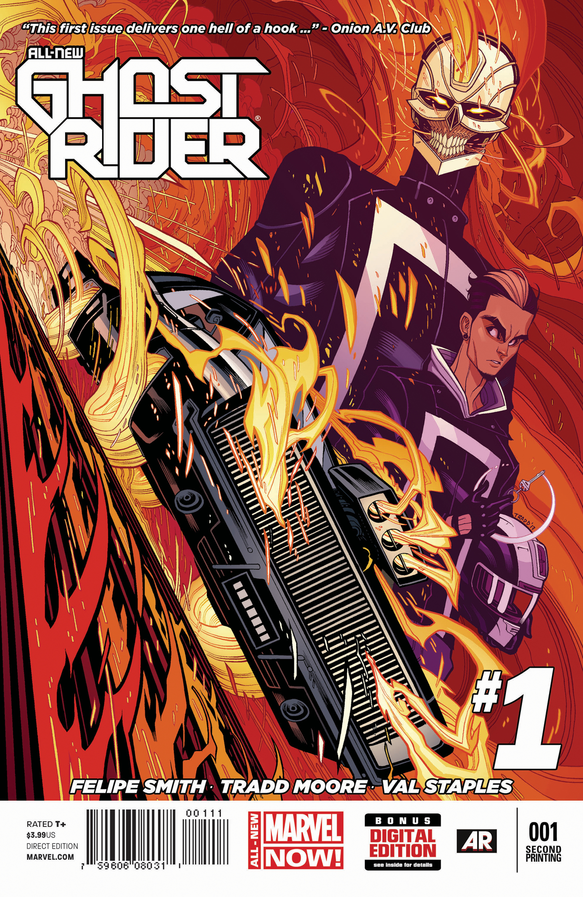 ALL NEW GHOST RIDER #1 2ND PTG MOORE VAR ANMN