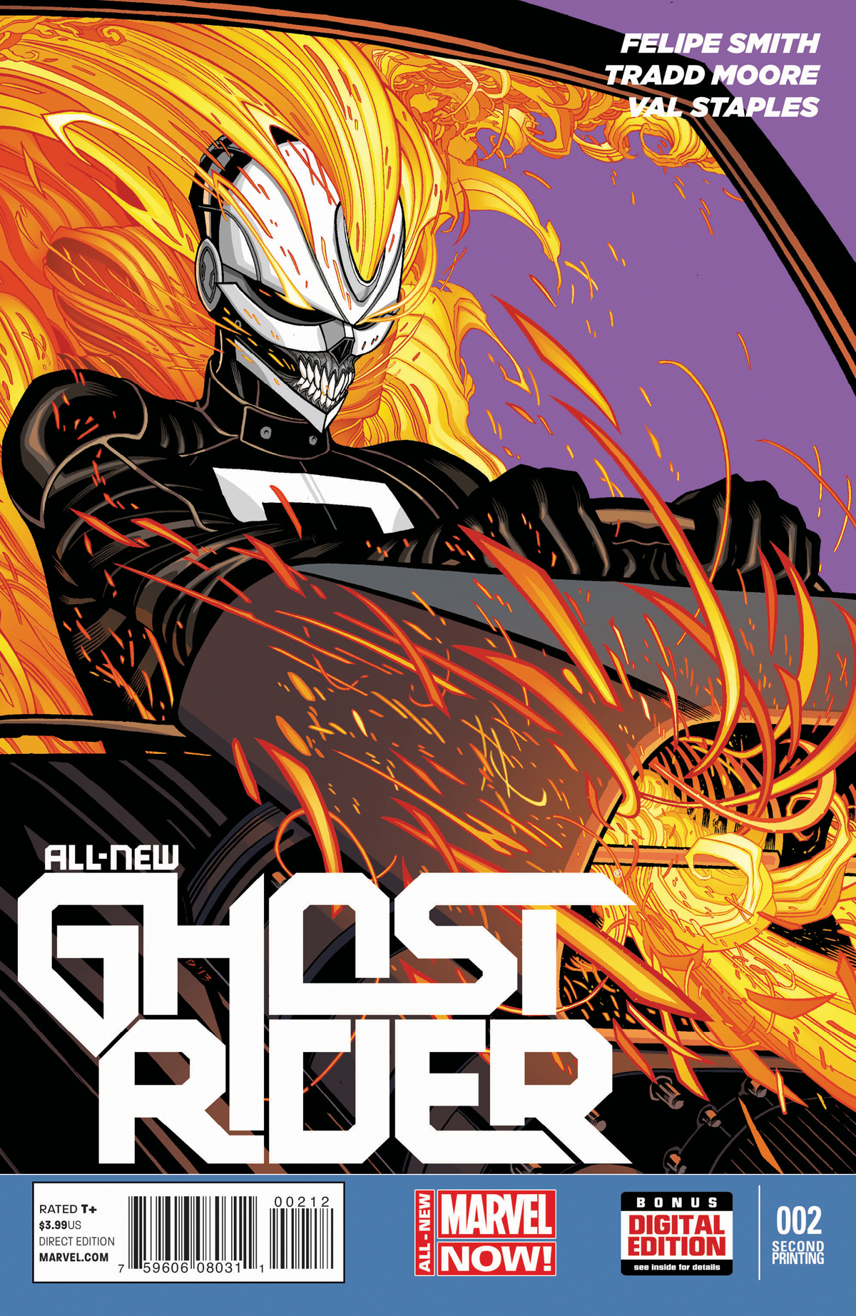 ALL NEW GHOST RIDER #2 2ND PTG MOORE VAR (PP #1124)