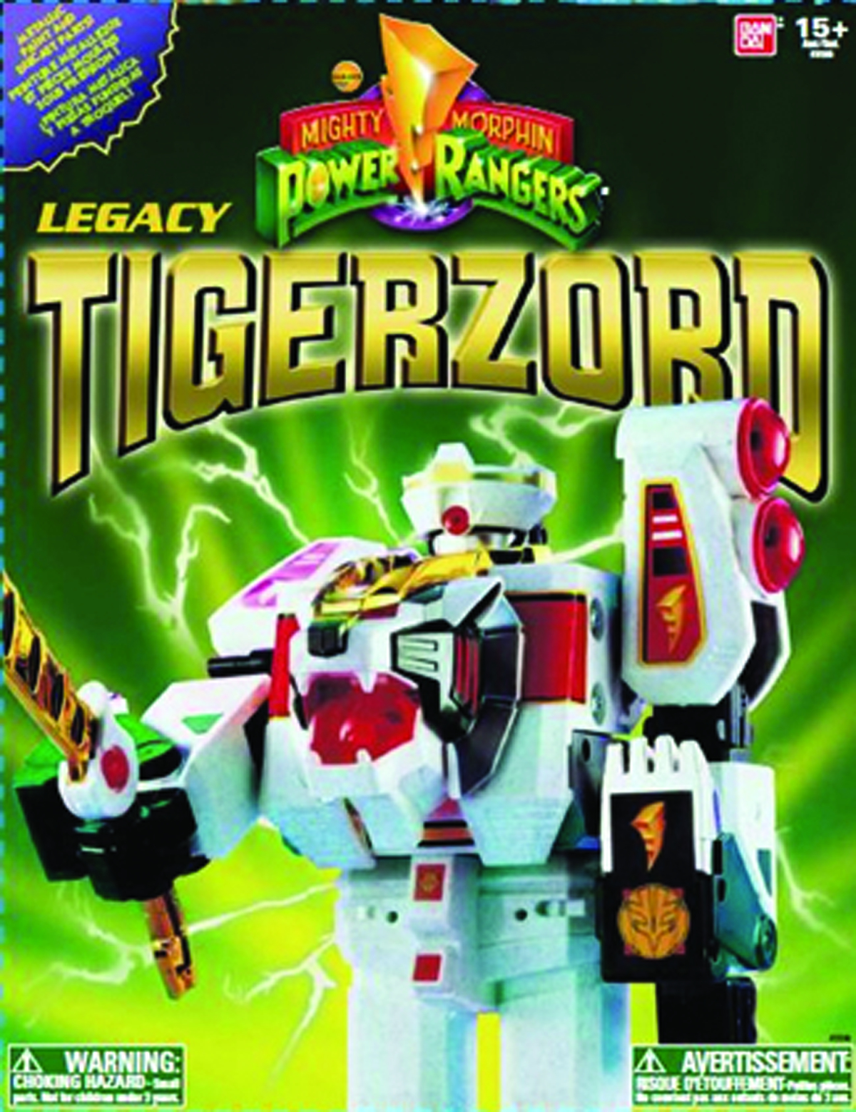 Power rangers best sale white tigerzord toy