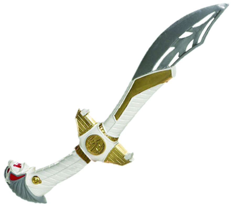 Might Morphin power rangers legacy talking saba sword white ranger mmpr ...