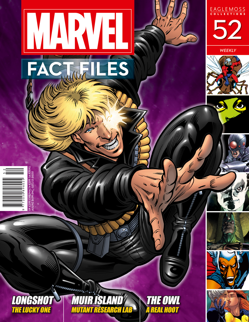 Aug Marvel Fact Files Longshot Cover Previews World