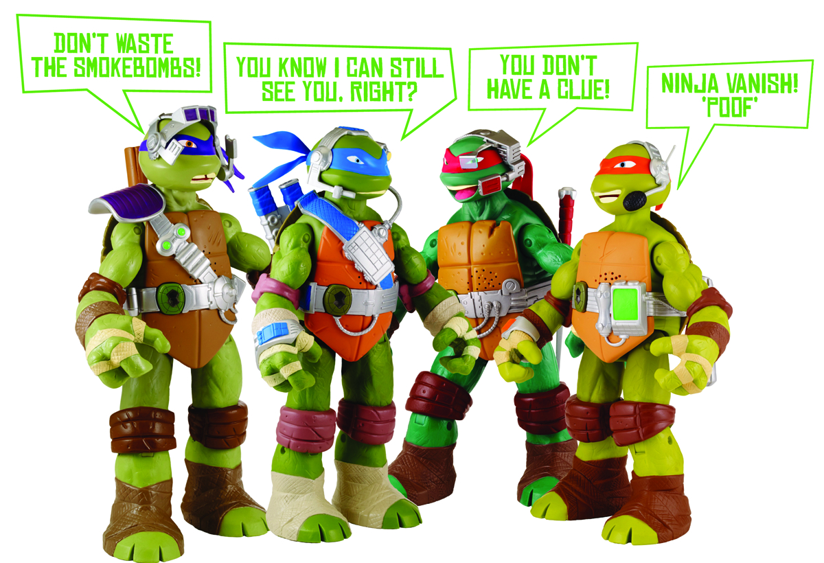 SEP142297 TMNT 11IN TALKING TURTLES AF ASST Previews World