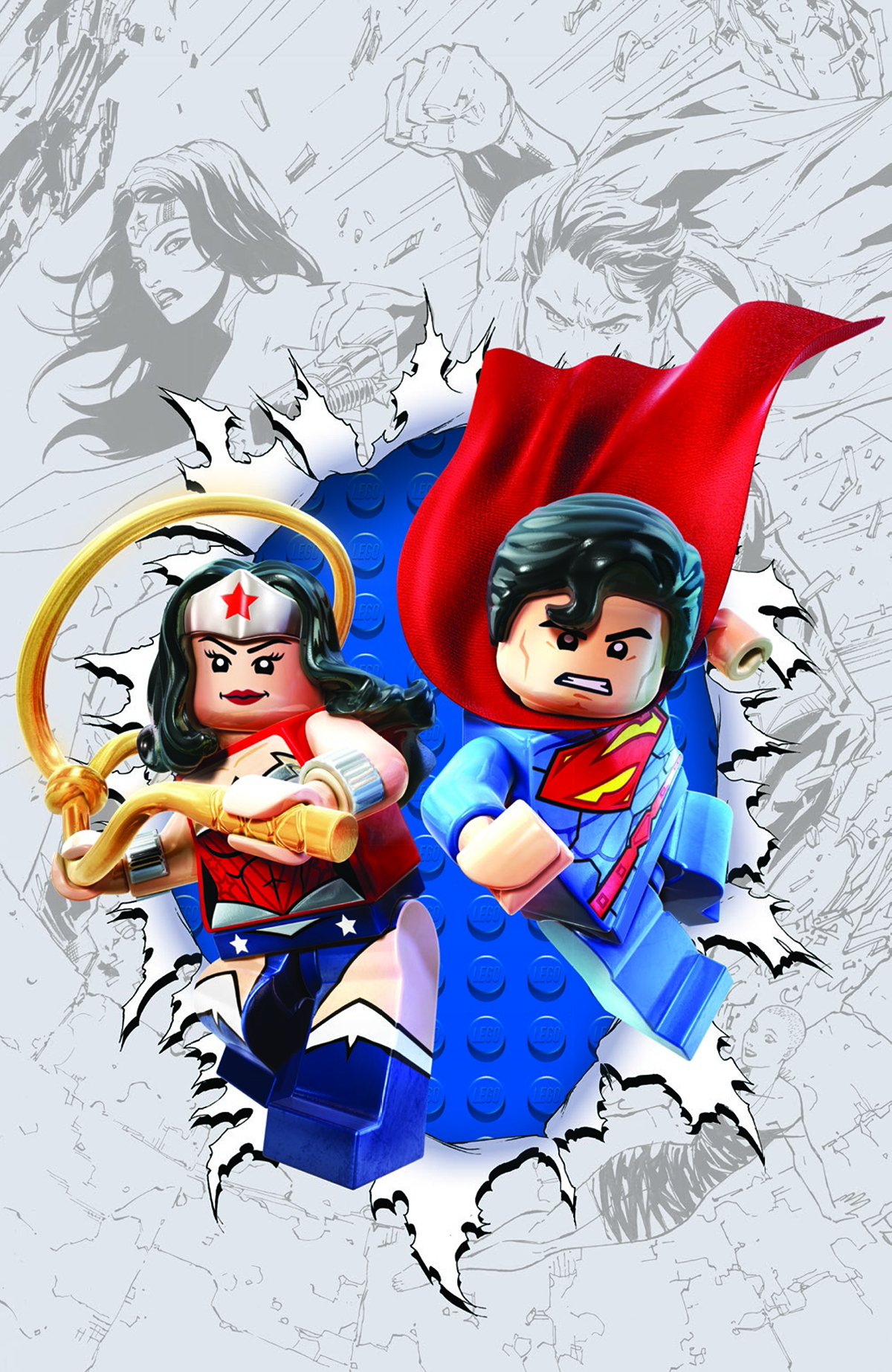 SEP140234 - SUPERMAN WONDER WOMAN #13 LEGO VAR ED - Previews World