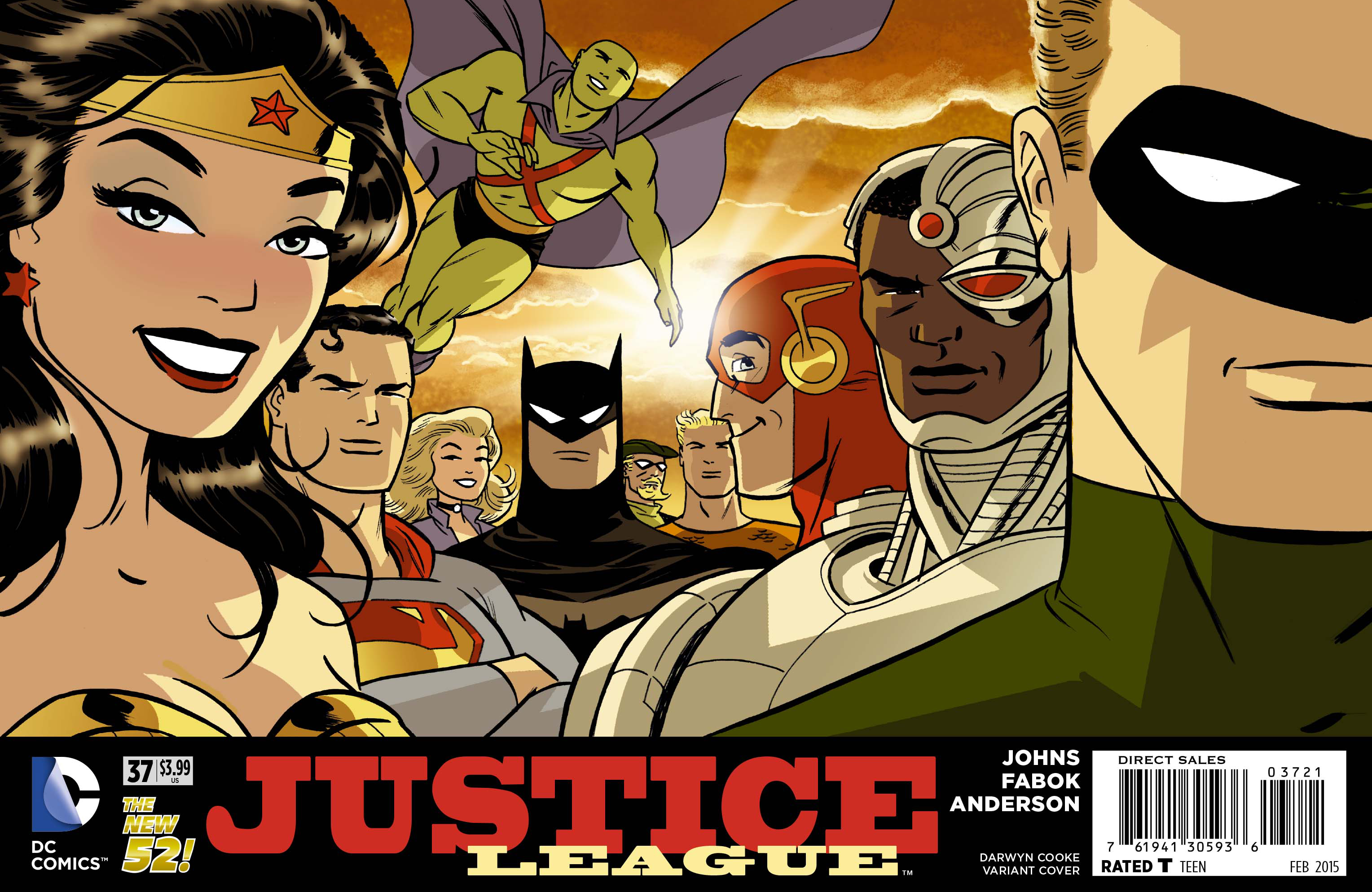 OCT140224 - JUSTICE LEAGUE #37 DARWYN COOKE VAR ED - Previews World