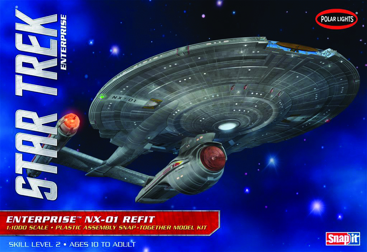 NOV142335 - ST ENTERPRISE NX-01 REFIT 1/1000 SCALE MODEL KIT