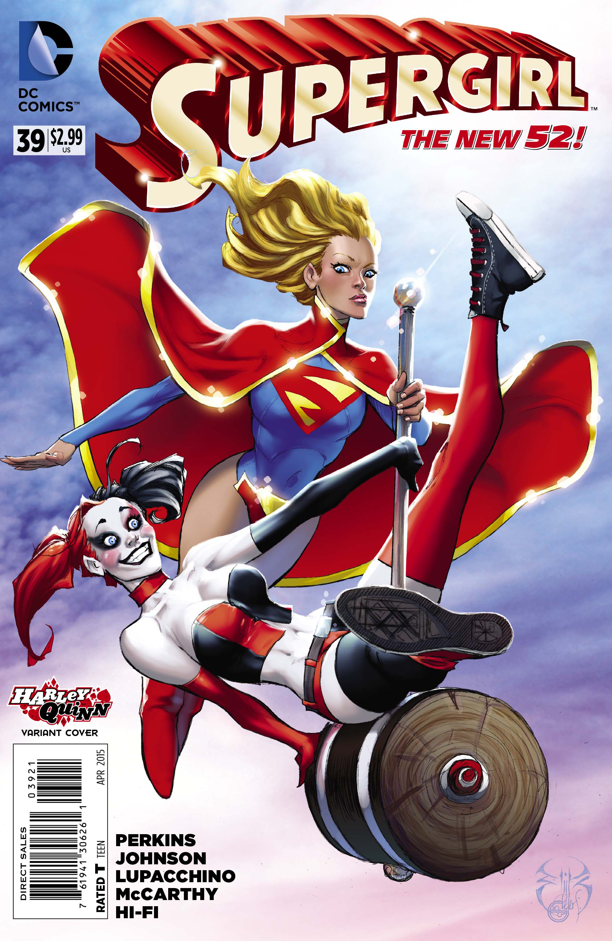 Dec140319 Supergirl 39 Harley Quinn Var Ed Previews World 7252